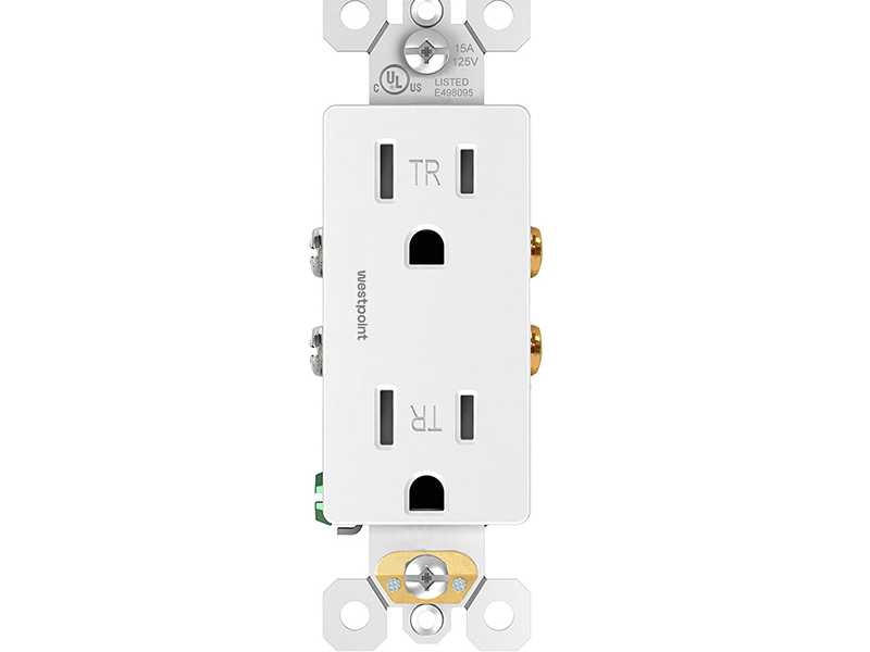 Westpoint Standard Decorative Outlet Receptacle 15A 125V Tamper Resistant