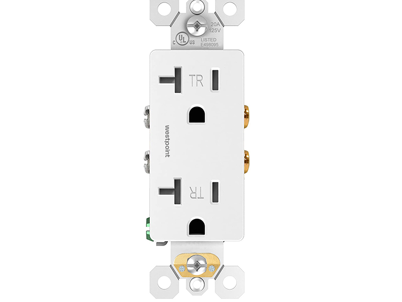 Westpoint Standard Decorative Outlet Receptacle 20A 125V Tamper Resistant